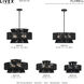 Florell 5 Light 22 inch Black Pendant Chandelier Ceiling Light
