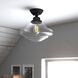 Huntley LED 12 inch Oil Rubbed Bronze Semi-Flush Mount Ceiling Light