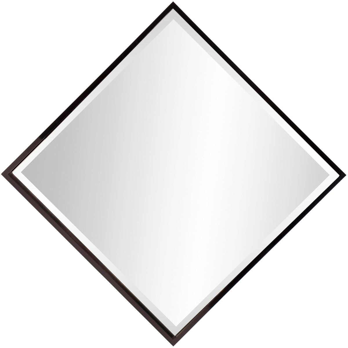 Isa 40 X 40 inch Glossy Black Wall Mirror 