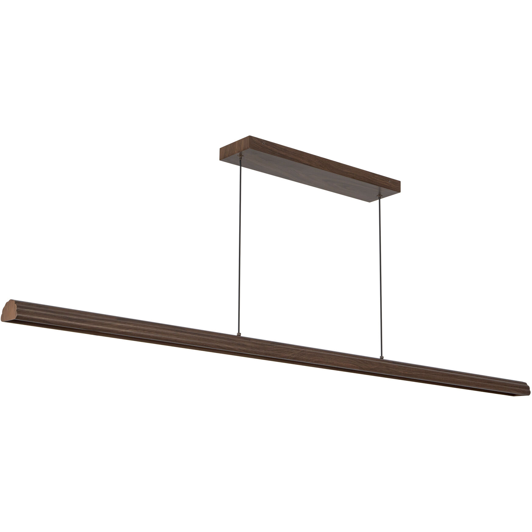 Alora Mood Dottie 60 inch Walnut Linear Pendant Ceiling Light