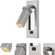 Emily LED 2.25 inch Brushed Steel Wall Lamp Wall Light
