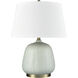 Bayview 22.5 inch 9 watt Light Green Glazed Table Lamp Portable Light