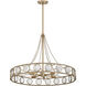 Cologne 6 Light 30 inch Opulent Gold Pendant Ceiling Light