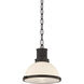 Pinesbridge 1 Light 10.5 inch Distressed Bronze Pendant Ceiling Light