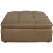 Lino 17.7 inch Tan Ottoman