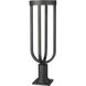 Leland LED 28.25 inch Sand Black Outdoor Pier Mounted Fixture