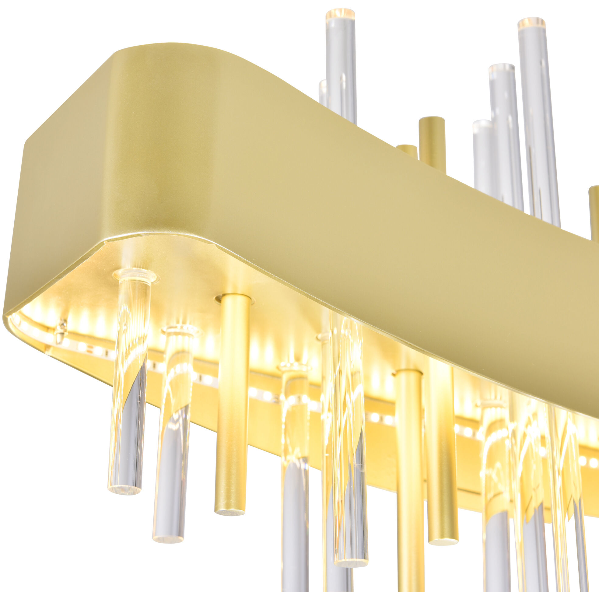 Millipede LED 40 inch Satin Gold Island/Pool Table Light Ceiling Light