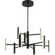 Edge LED 54 inch Coal Chandelier Ceiling Light