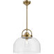 Alora Mood Lancaster 1 Light 15 inch Aged Gold Pendant Ceiling Light