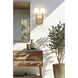 Tova 2 Light 9.25 inch Rubbed Brass Wall Sconce Wall Light