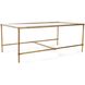Benoit 46 X 18 inch Antique Gold Coffee Table