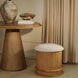 Piccolo 18 inch Beige Storage Stool