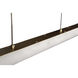 Astoria 1 Light 60 inch Light Stone and Brass Linear Chandelier Ceiling Light
