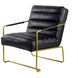 Anita Black and Gold Chair