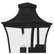 Quentin 4 Light 20 inch Earth Black Outdoor Wall Lantern, Large