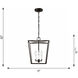 ED Ellen DeGeneres Viota 3 Light 12 inch Casted Gild Pendant Ceiling Light