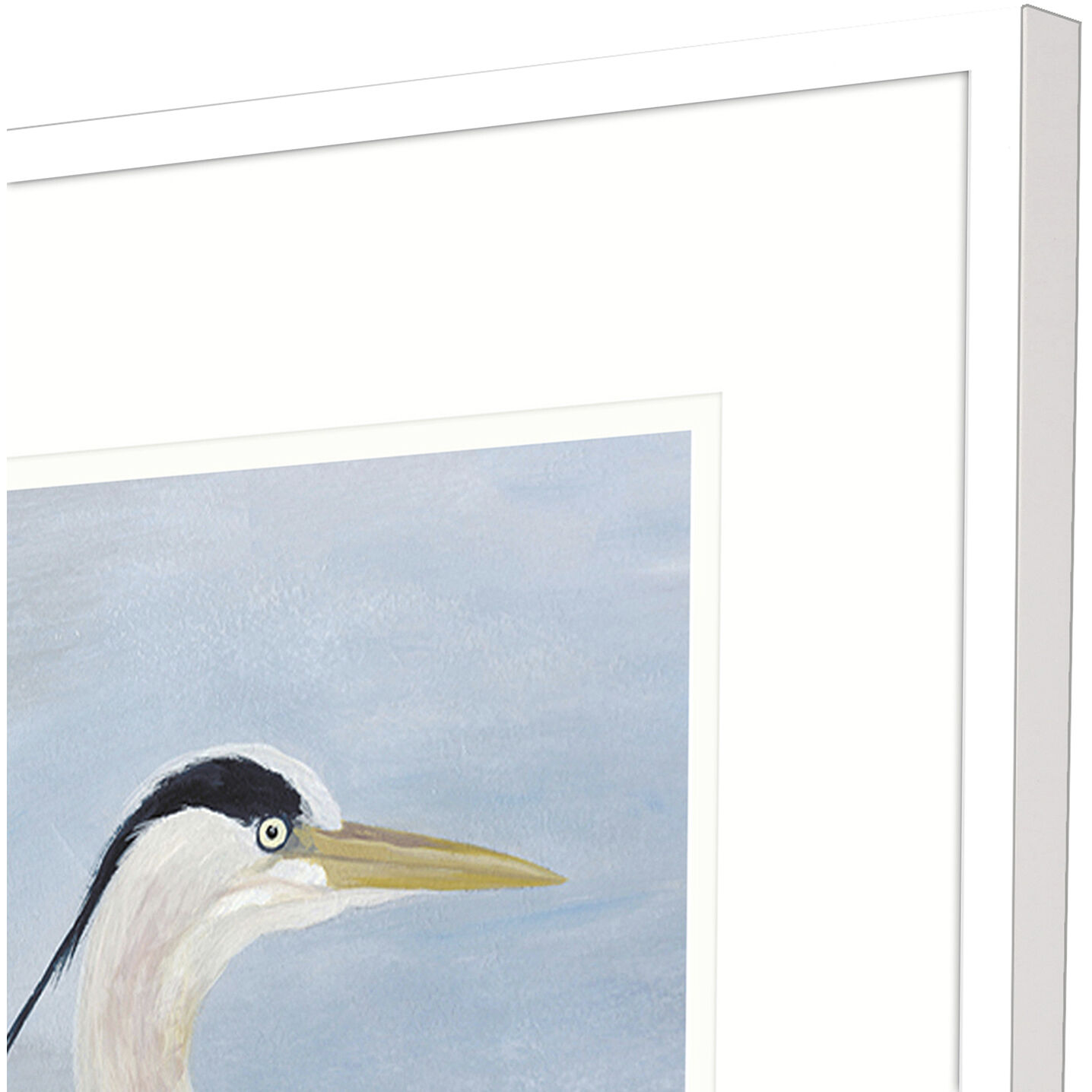 Coastal Calm Blue and White Framed Art