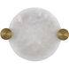 Lumba LED 14 inch Winter Brass Flush Mount Ceiling Light