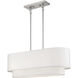Manorwood 3 Light 30 inch Brushed Nickel Linear Chandelier Ceiling Light
