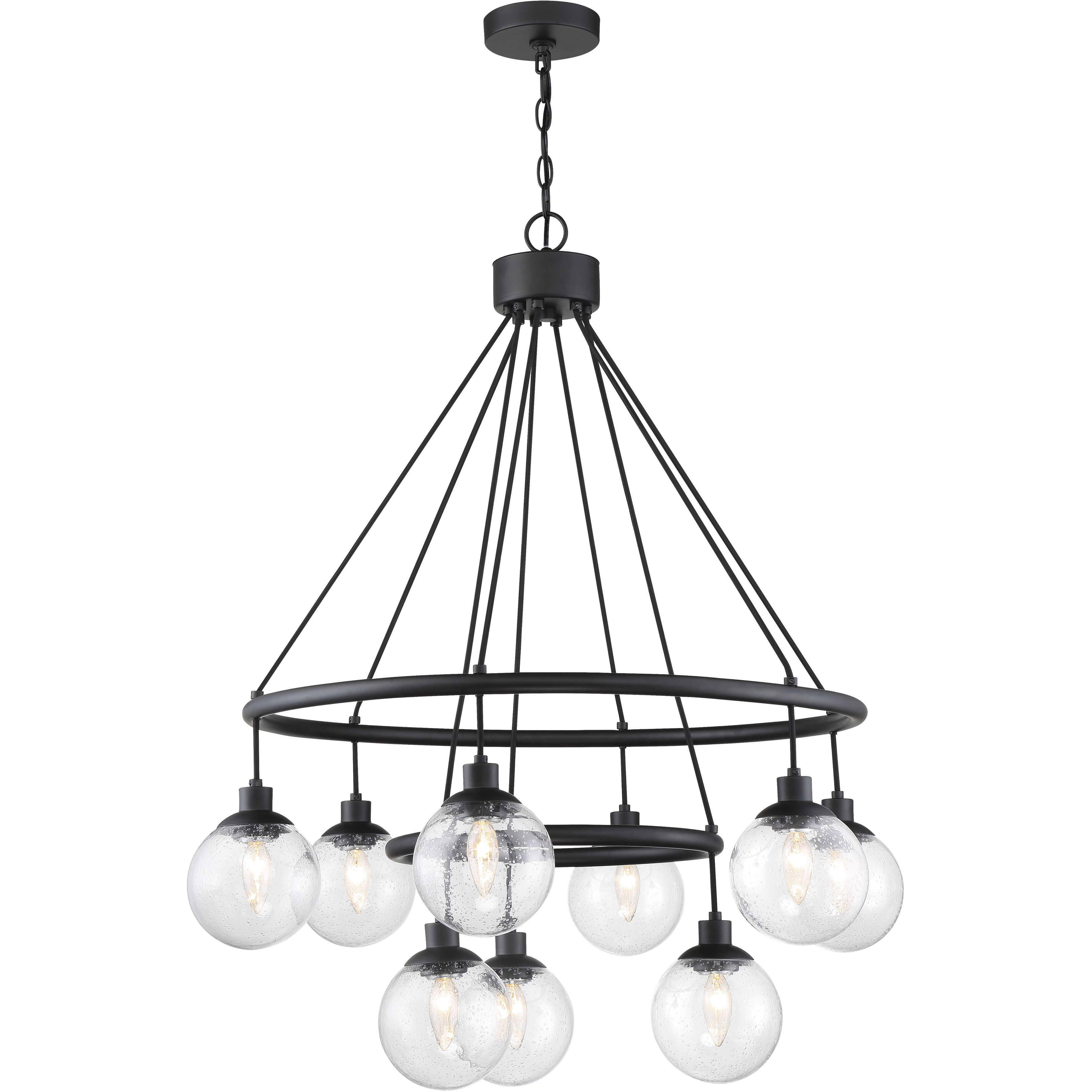 Que 9 Light 31.25 inch Chandelier