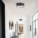 Amora LED 15 inch Matte Black Flush Mount Ceiling Light