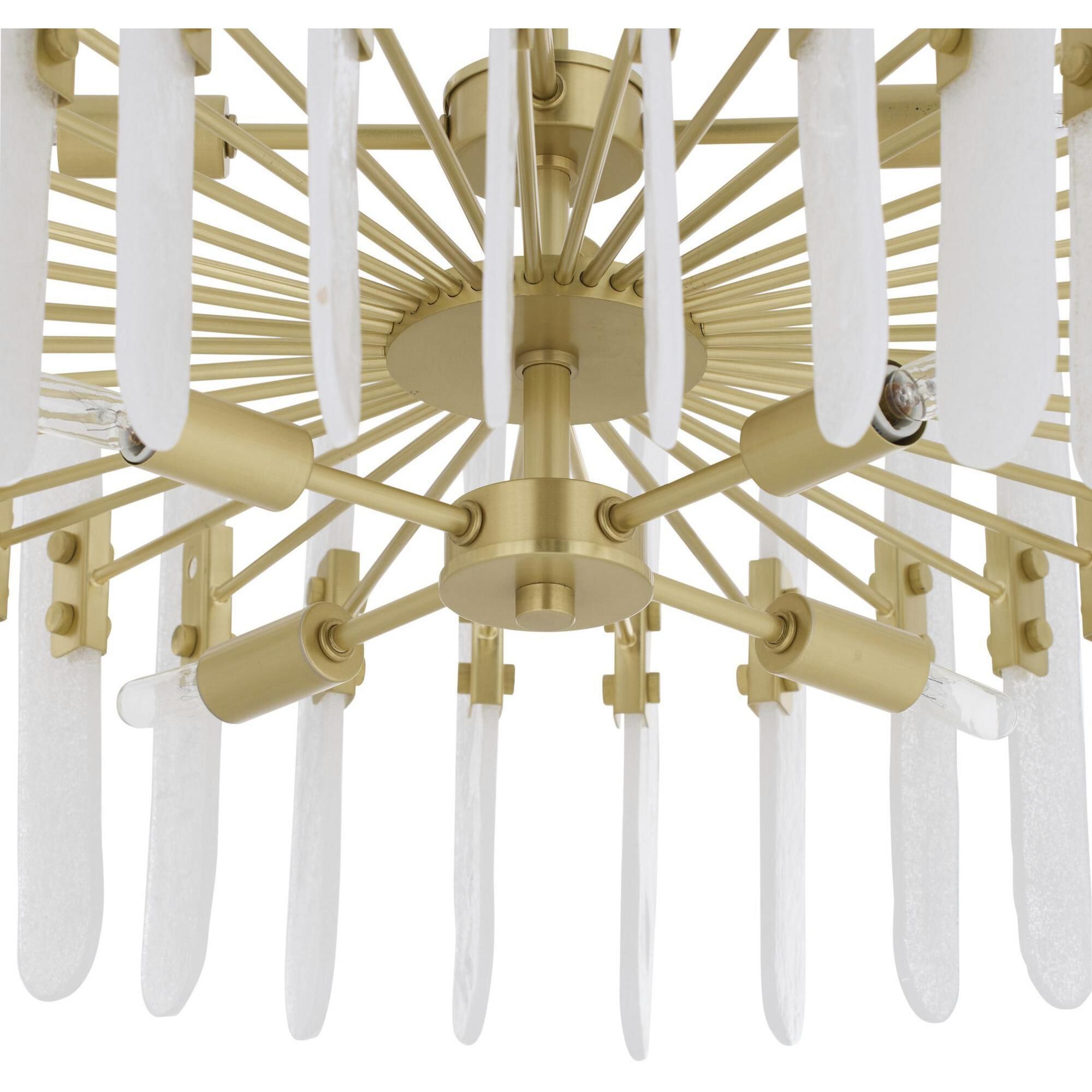 Klaus 8 Light 25.5 inch Antique Brass Chandelier Ceiling Light