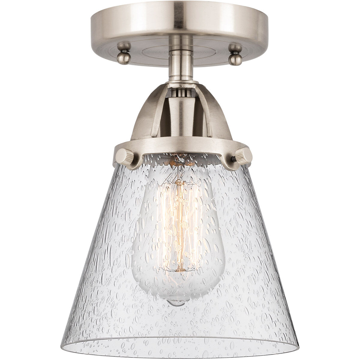Nouveau 2 Small Cone 1 Light 6.25 inch Semi-Flush Mount