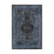 Zahra 36 X 24 inch Navy/Dark Blue/Dark Brown/Teal/Charcoal Rugs, Wool