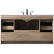 Soma 60 X 19 X 34 inch Natural Oak Vanity Sink Set