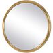 Atkinson 35 X 35 inch Antique Brass Mirror