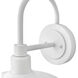 Coastal Elements Forge 1 Light 13.25 inch Textured White Outdoor Wall Mount Barn Light