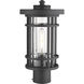 Jordan 1 Light 14.75 inch Black Outdoor Post Mount Fixture