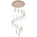 Polaris 20 Light 38 inch Gold Chandelier Ceiling Light