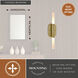 Fulton LED 4.5 inch Satin Brass Bathroom Light Wall Light