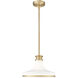 Reznor 1 Light 12 inch Modern Gold Pendant Ceiling Light
