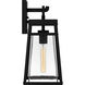 Godfrey 1 Light 17 inch Matte Black Outdoor Wall Lantern