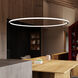 Luna LED 62 inch Satin Black Pendant Ceiling Light