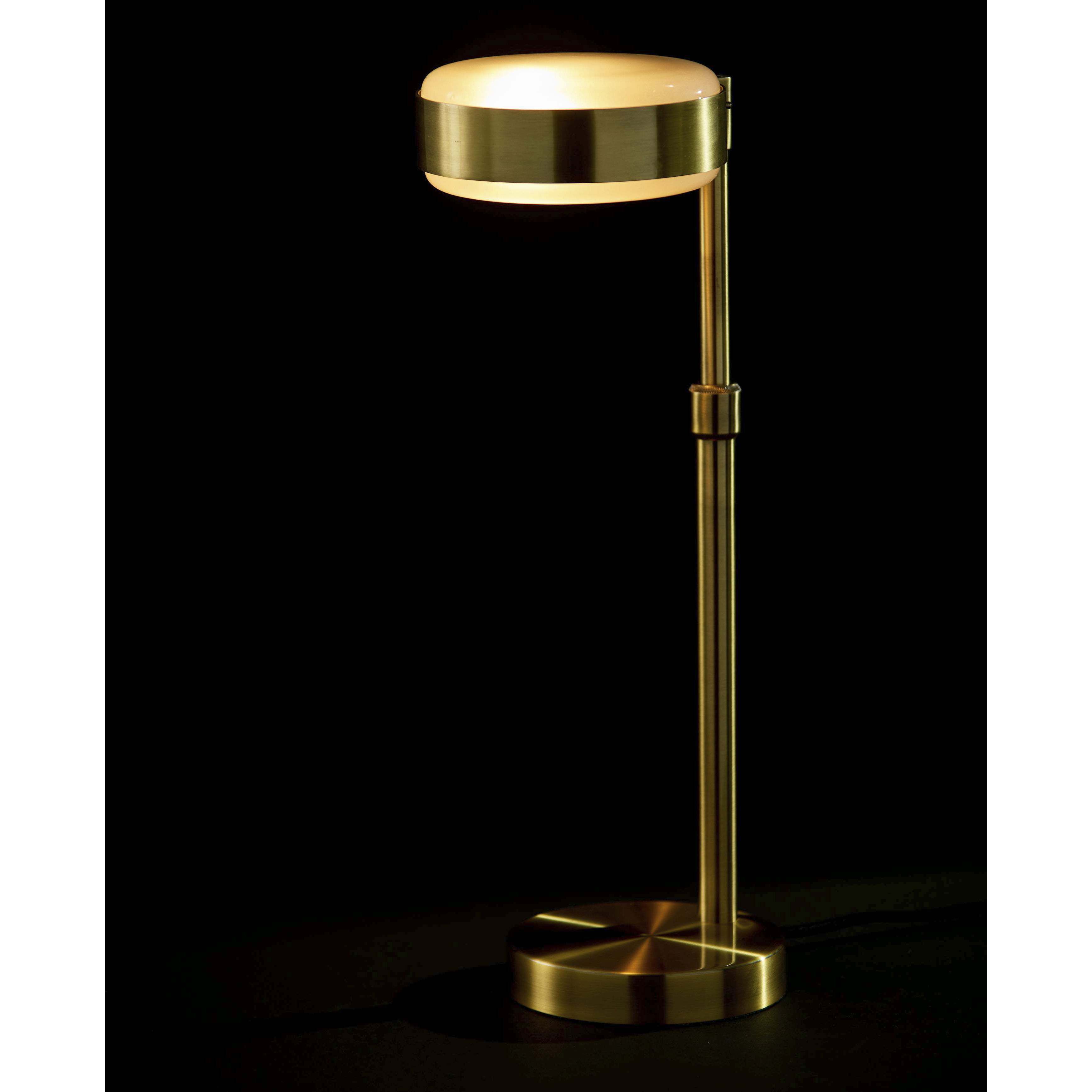 Linis 17 inch 40.00 watt Antique Brass Table Lamp Portable Light, ADS360