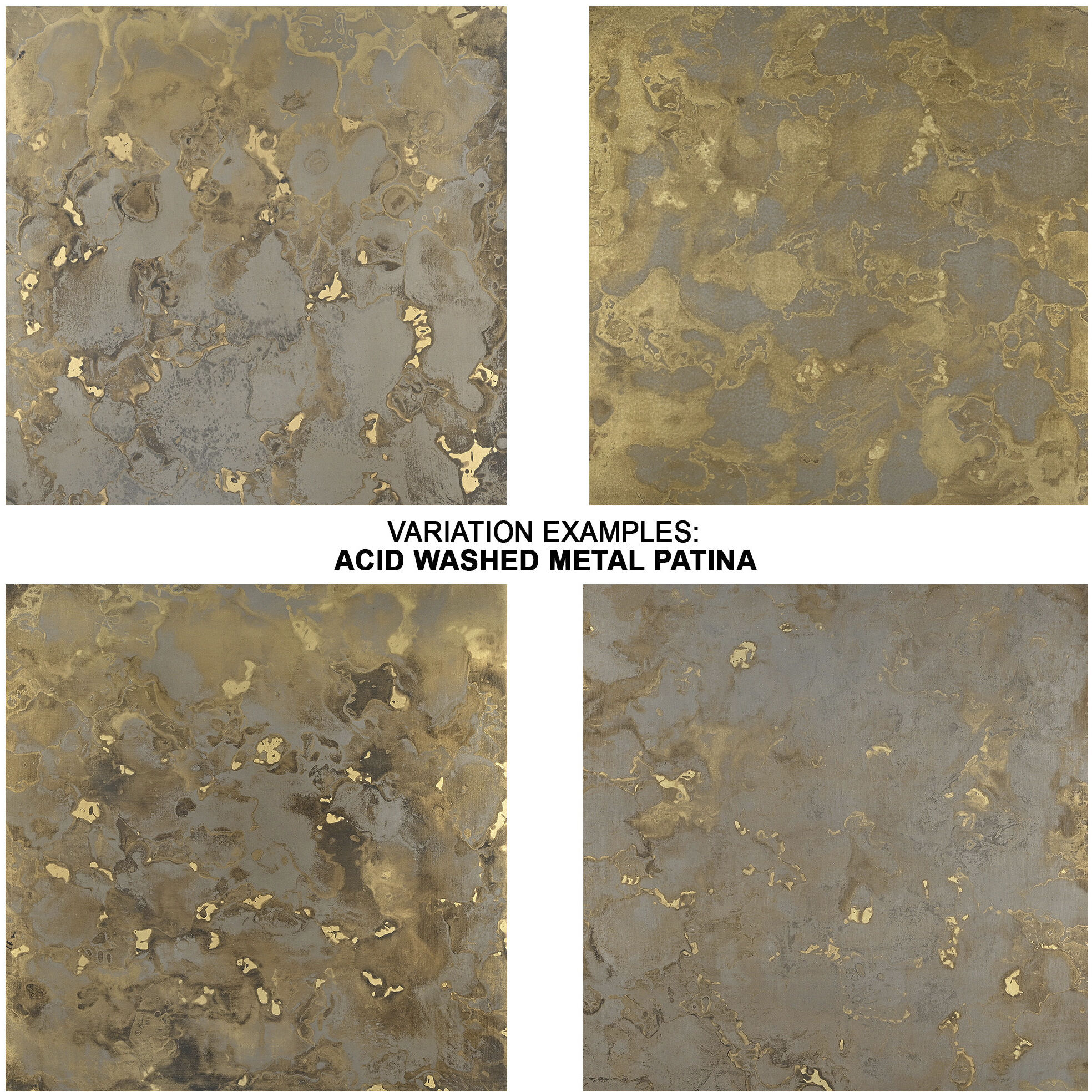 Persephone 48 inch Antique Brass and Silver Patina Console Table, Inline