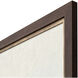 Field Fencing Brown and Beige Framed Art