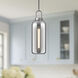 Alora Mood Soji 1 Light 5.13 inch Brushed Nickel Pendant Ceiling Light in Smoked Glass