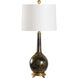 Bottle 23 inch 100.00 watt Black and Gold Table Lamp Portable Light