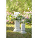 Greek Column Off-White Outdoor Planter