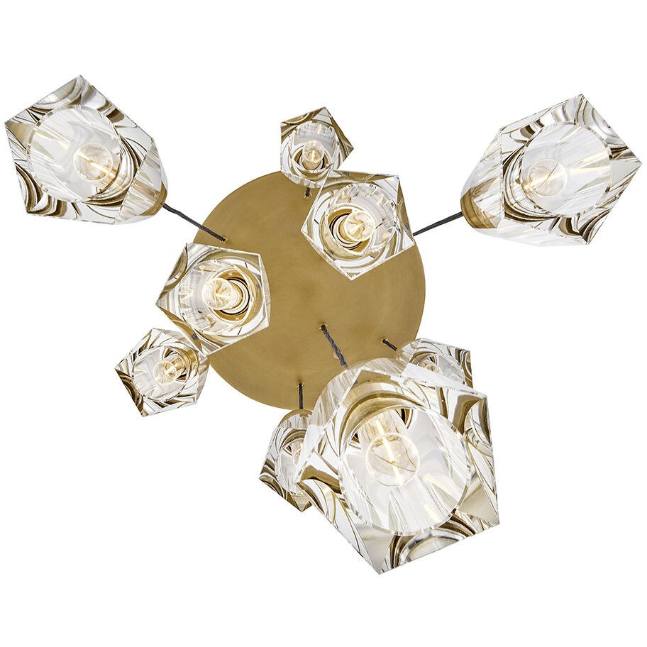 Cosette 9 Light 19.75 inch Heritage Brass Pendant Ceiling Light