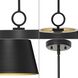 Parkhurst 1 Light 12 inch Matte Black Pendant Ceiling Light