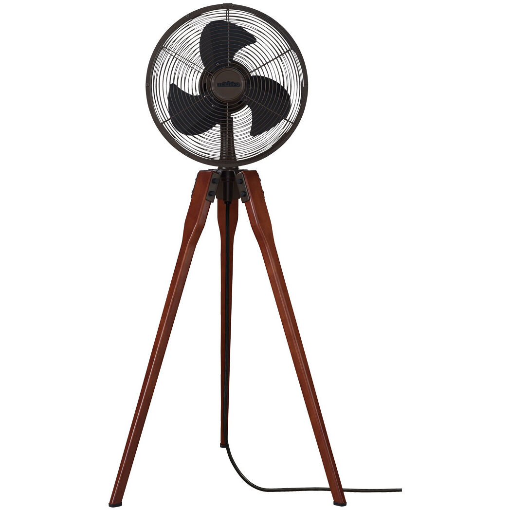 Arden 12 inch Oil-Rubbed Bronze with Black Blades Fan-Porta