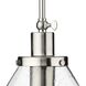 Hinton 1 Light 16 inch Brushed Nickel Pendant Ceiling Light