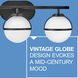 Hollis LED 24 inch Black Vanity Light Wall Light