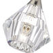 Brussels 1 Light 7 inch Polished Nickel Crystal Semi-Flush Ceiling Light