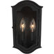Houghton Hall 2 Light 11 inch Sand Coal Outdoor Wall Mount, Great Outdoors